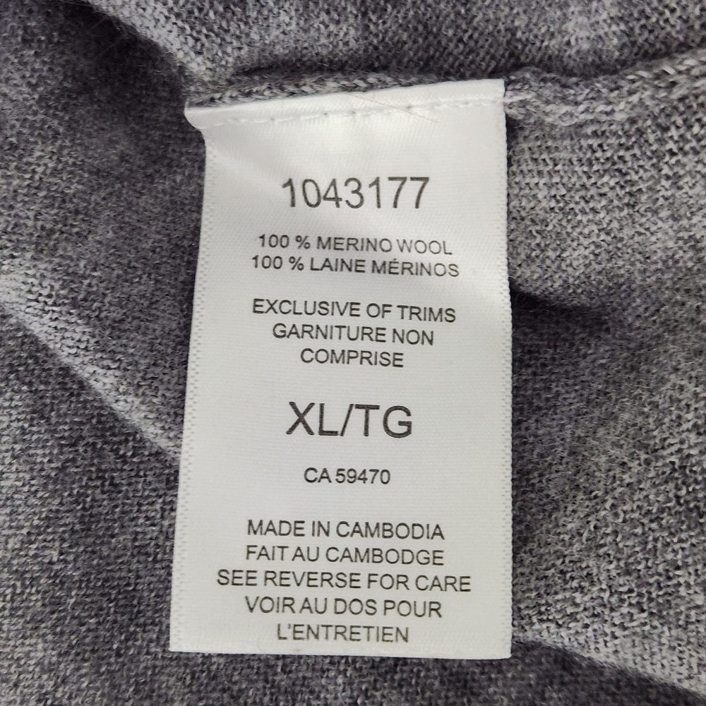 BADGLEY MISCHKA Grey 100% Merino Wool Lightweight Sweater xl - Picture 8 of 12